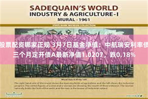 股票配资哪家正规 3月7日基金净值：中航瑞安利率债三个月定开债A最新净值1.0207，跌0.18%