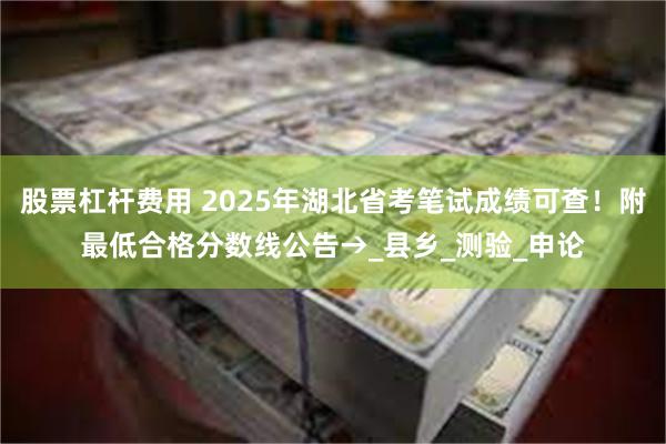 股票杠杆费用 2025年湖北省考笔试成绩可查！附最低合格分数线公告→_县乡_测验_申论