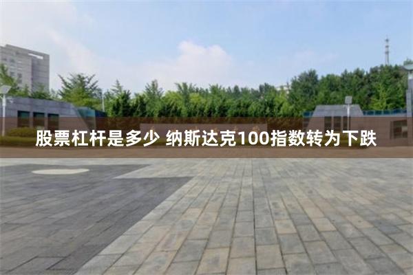股票杠杆是多少 纳斯达克100指数转为下跌