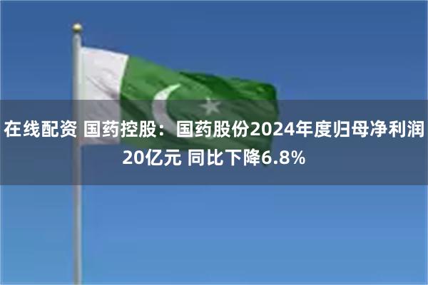 在线配资 国药控股：国药股份2024年度归母净利润20亿元 同比下降6.8%